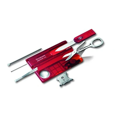 Bild av Victorinox, Schweizer Taschenmesser, Swiss Card Lite, Multitool, 13 Funktionen, Spitzklinge, gerade, Schraubendreher 5 mm, Schere