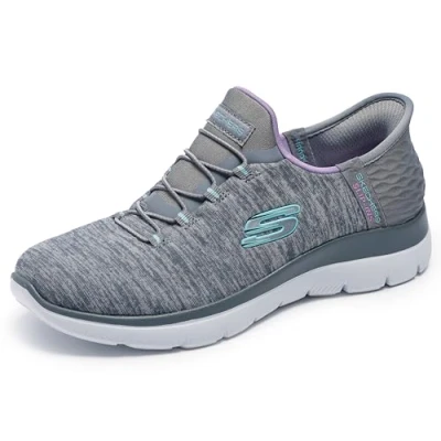 Bild av Skechers dam Summits Dazzling Haze Sneaker, Grå multi, 42 EU