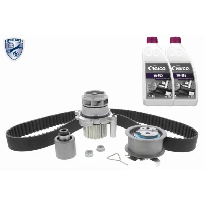 Bild av VAICO V10 50105 pompe à eau + Kit de Distribution avec liquide refroidissement, monture 120 VOLKSWAGEN: Touran I, Golf 5