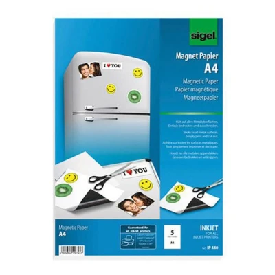 Bild av Sigel magnetiskt Inkjet papper matt A4 5 ark