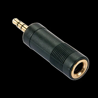 Bild av LINDY 35621 ljudadapter för uttag [1 x jack 3,5 mm 1 6,35 mm] svart