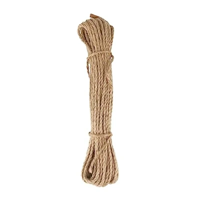 Bild av D.RECT juterep 4 mm 10 m hamparep naturfiberrep naturfibrer tauverk jutelina jutetau jutefiberrep jutesnöre jutetyg jutefläta tvinnad flätat