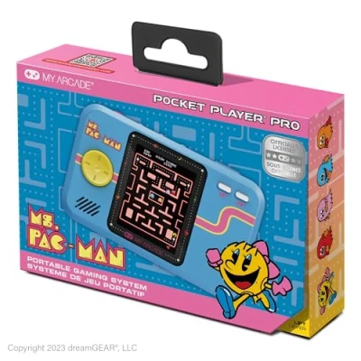 Bild av Mon Arcade Ms. 2,75 PAC Man Pocket Player Pro Un système de jeu vidéo mobile en pouces Couleur