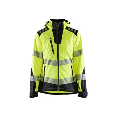 Bild av SOFTSHELLJACKA 4791 2513 DAM VARSEL VARSELGUL/SVART XXXL Beijerbygg Byggmaterial