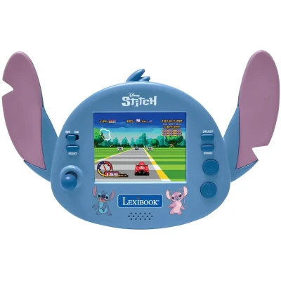 Bild av Lexibook Disney Stitch Kompakt bärbar cyberarkadkonsol, 50 spel, LCD färgskärm, batteridriven, JL3180D