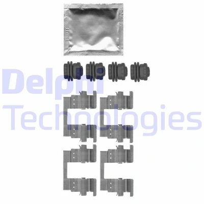 Bild av DELPHI LX0666 Kit d&#039;accessoires, plaquette de frein à disque OPEL: Insignia B Grand Sport, Mokka / X, Astra K 3/5 portes
