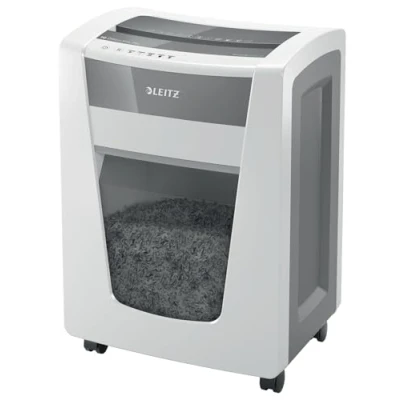 Bild av Leitz IQ Office Pro P5+ Super Micro Cut Dokumentförstörare, Strimlar 8 7 Ark (70 80 g/m²), 30L Behållare, Vit, 80041000