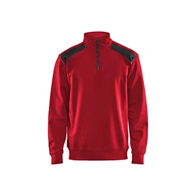 Bild av TRÖJA 3353 1158 MED KRAGE RÖD/SVART 4XL Beijerbygg Byggmaterial