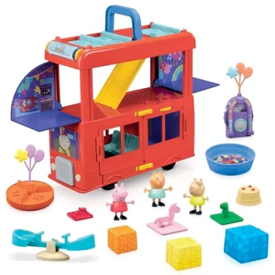 Bild av Greta Gris Peppa’s 2 in 1 Party Bus lekset