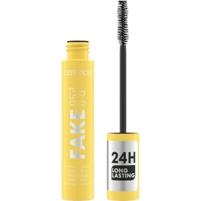 Bild av Catrice FAKE IT Volym &amp; False Lash Mascara, nr 010, svart, svängande, falsk ögonfranseffekt, vegansk, utan mikroplastiska partiklar, nanopartiklar fri, parfym, 1 pack (11 ml)