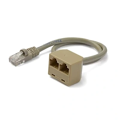 Bild av StarTech.com 2 till 1 RJ45 10/100 Mbit/s splitter kabeladapter St/Bu