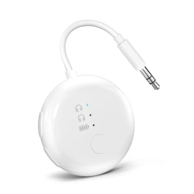 Bild av Avantree SoundJet R1 Bluetooth adapter för flygplan hörlurar och AirPods med låg latens 20 timmars speltid, trådlös ljudsändare flygresor, gym, TV, surfplattor
