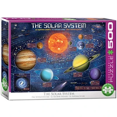 Bild av Eurographics THE Solar System Illustrated Pussel multicoloured för barn, Storlek: One Size, Multi coloured