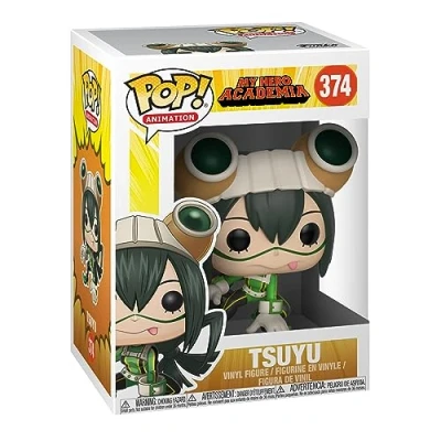 Bild av Funko Pop! Vinyl: Animation: My Hero Academia (MHA) W2: Tsuyuui Tsu Froppyyu vinyl samlarfigur presentidé officiella handelsvaror leksaker för barn och vuxna animefans