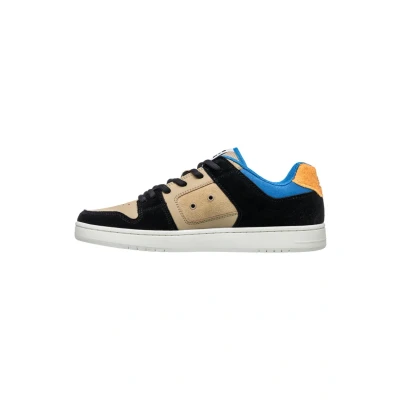 Bild av DC Shoes Manteca läderskor för män, Svart orange blå, 41 EU