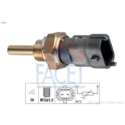 Bild av FACET 7.3264 Sonde de température, liquide refroidissement Made in Italy OE Equivalent OPEL: Zafira A, Vectra B Berline, Astra G CC