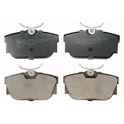 Bild av DENCKERMANN B110902 Jeu de plaquettes frein Essieu arrière contact signal d&#039;usure inclus VOLKSWAGEN: Transporter 4 Bus,