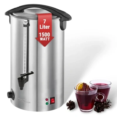Bild av ProfiCook PC HGA 1196 Dispenser för varma drycker 7 L automatisk tank Rostfritt stål 1500 W Silverfärg