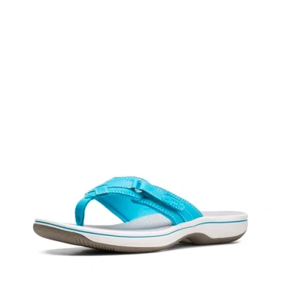 Bild av Clarks kvinnors bris hav flip flop, Aqua Syntetisk 2, 42.5 EU