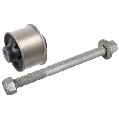 Bild av FEBI BILSTEIN 177317 Silent Bloc de Triangle avec kit vis, écrou arrière, Essieu avant gauche, droit Caoutchouc