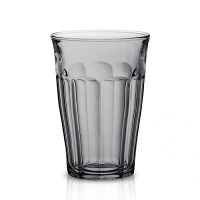Bild av Duralex® Le Picardie® Collection Vattenglas, juice, läsk färg grå 36 cl Set med 6 stycken Ultrabeständigt glas, mikrovågs och diskmaskinssäker, tillverkad i Frankrike