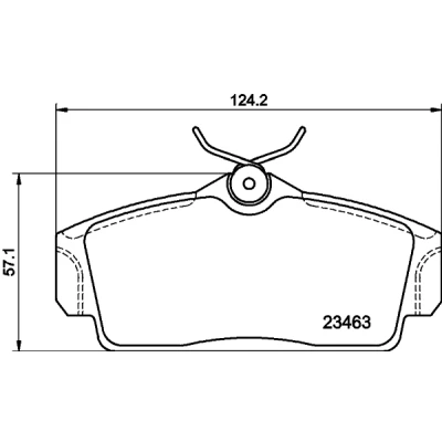 Bild av HELLA 8DB 355 018 441 Jeu de plaquettes frein non préparé pour indicateur d&#039;usure NISSAN: Almera II 3/5 portes, Primera 5 Berline