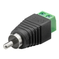 Bild av Pro Terminal Block 2 pin &gt; RCA male (10pcs)
