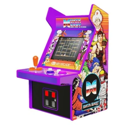 Bild av My Arcade Data East Hits Mikrospelare: 17,3 cm helt spelbar mini arkadmaskin med 308 spel, 7 skärm, inbyggda högtalare, lila