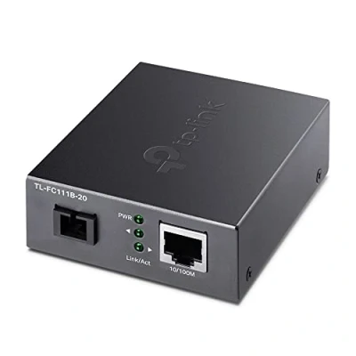 Bild av TP Link TL FC111A 20, 100 Mbit/s, IEEE 802.3, 802.3i, 802.3u, 10,100 10BASE T, 100BASE FX, Fullständig, Halv