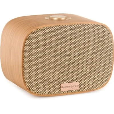 Bild av Bennett &amp; Ross BB 522 BN Sunderskog Bluetooth högtalare Hyggelig soundbox med fanerat trähölje 60 watt musikeffekt 1 x 5 + 2 basreflexöppning brun