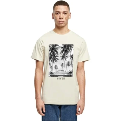 Bild av Mister Tee Today WAS A GOOD DAY Tshirt med print, Storlek: Medium, Sand
