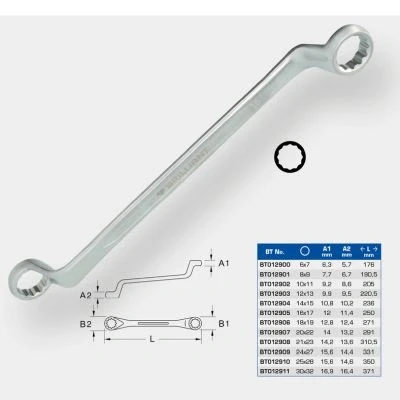 Bild av KS TOOLS BT012909 Clé polygonale double 331 24, 27, 24x27