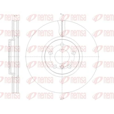 Bild av REMSA Bromsskiva MINI: Hatchback, Countryman, Clubman framaxel 335, 335mm 30mm 5 112mm ventilerad 61789.10 Bromsskivor