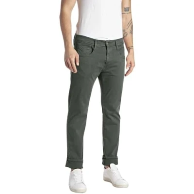 Bild av Replay Slim fit Jeans Anbass Hyperflex Colour Xlite, 030 Militärgrön.., 32W x 30L