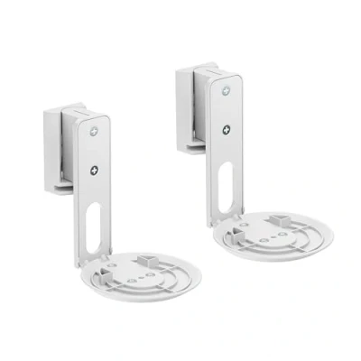 Bild av PureMounts Högtalarfäste för Sonos Era 100 set om 2, högtalarväggfäste med kabelhantering, vridbar +/ 45, lutbar 0/ 18, 3 kg lastkraft, vit