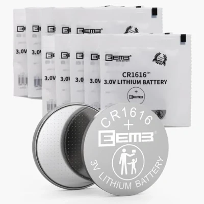 Bild av EEMB 10 PACK CR1616 Batteri 3V Litiumbatteri Knapp Mntcellsbatterier 1616 DL1616 ECR1616 för fjärrkontroll, klocka, kalkylator, elektronisk bärbar dator, termometer, mobilspel