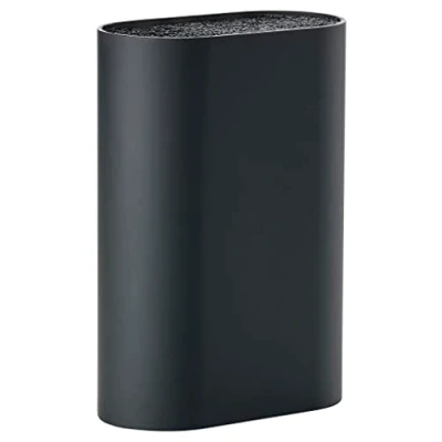 Bild av Zone Denmark Singles knivblock utan knivar, knivblock, knivhållare, knivställ, förvaring för alla 17 x 9 cm, höjd 24 svart