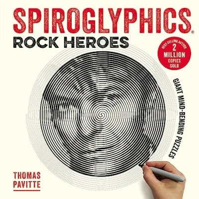 Bild av Spiroglyphics: Rock Heroes: Colour and reveal your musical heroes in these 20 mind bending puzzles