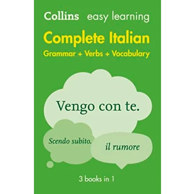 Bild av Easy learning Italian Complete Grammar, Verbs and Vocabulary (3 books in 1): Trusted support for