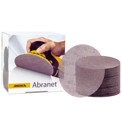Bild av Mirka Abranet sliprondell med nät Ø 150 mm kardborreband/korn P120 / 50 st/för slipning av trä, spackel, lack, plast 5424105012