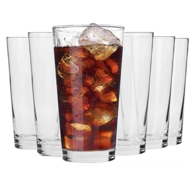 Bild av Krosno Vattenglas saftglas dricksglas Uppsättning på 6 380 ml Pure Collection Perfekt för hem, restauranger och fester Diskmaskinssäker