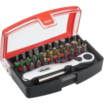 Bild av VIGOR V5502 Kit, caisse / encastrement tournevis (bits) 32