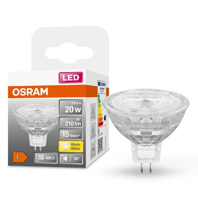 Bild av OSRAM LED STAR spotlight form: MR16 GU5.3 2.6 W (motsvarande 20 W) klass F varmt vitt ljus 2700 K