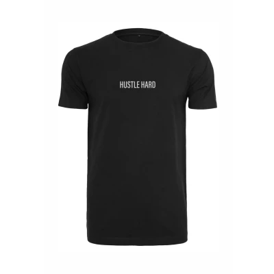 Bild av Mister Tee Hustle Wording EMB Tshirt med print, Storlek: XL, Black