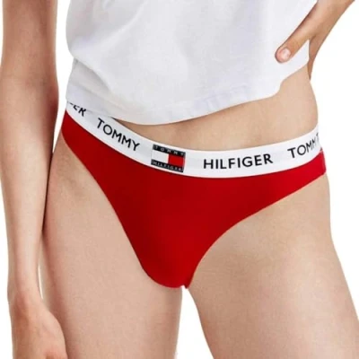 Bild av Tommy Hilfiger Bikinitrosor för kvinnor, Röd (Tango röd), S