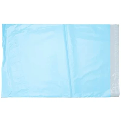 Bild av Triplast 33 x 45 cm postpåse i plast babyblå (paket med 100)