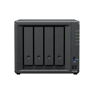 Bild av Synology DS423 NAS 4 bay diskstation (Intel Celeron J4125 kärnig 2 GB ram x RJ 45 1 GbE LAN port) 16 TB paket med WD RED Plus HDD (WD40EFZX 68AWUN0)
