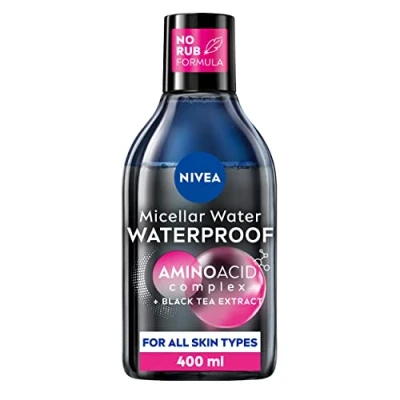 Bild av NIVEA MicellAIR professionell vattentät sminkborttagare (400 ml), ögonsminkborttagare, hudrengöring,