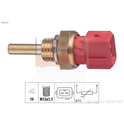 Bild av EPS 1.830.155 Sonde De Température Liquide Refroidissement Made in Italy OE Equivalent Bleu, noir NISSAN: TERRANO 2, Patrol GR 4 SUV, 200SX
