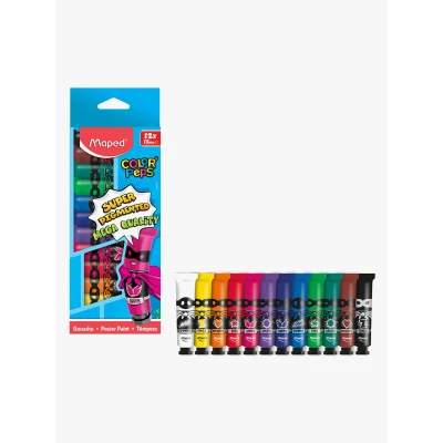 Bild av Maped Gouachefärger 12 ml 10 pack